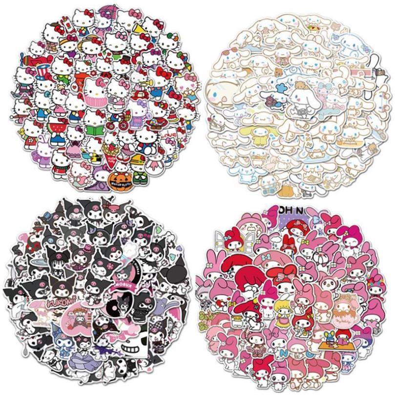 hình dán hello kitty 2023 50pcs Hello Kitty Sticker Đồ chơi cho Girls Kawaii Sticker