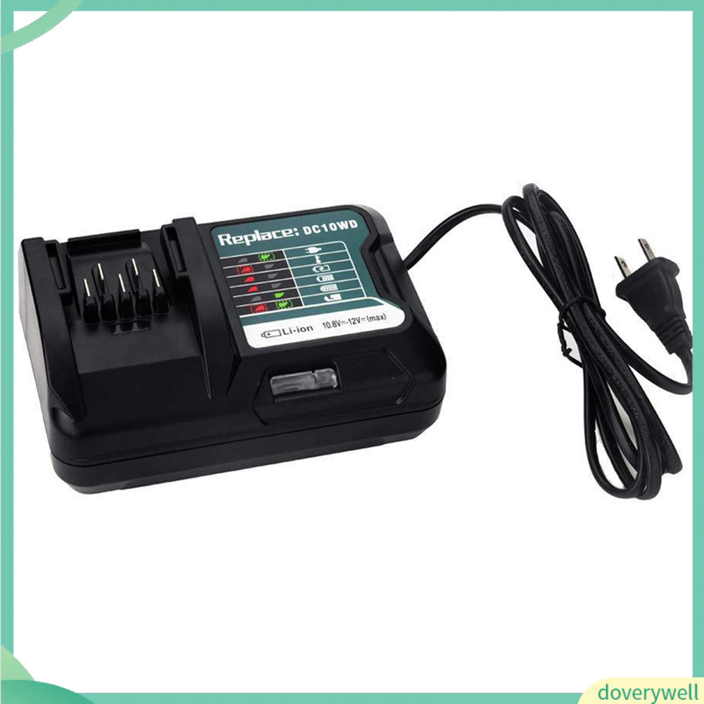 [doverywell] Bộ sạc thay thế cho Makitas 108V 12V DC10WD BL1016 BL1021B BL1041B FD05 Phích cắm US
