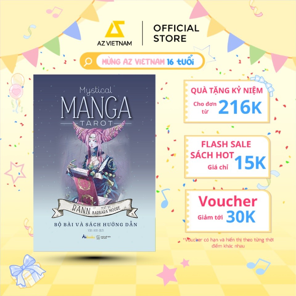 Sách - [Boxset Việt hoá] Mystical Manga Tarot (Bộ Bài & Sách Hướng Dẫn)