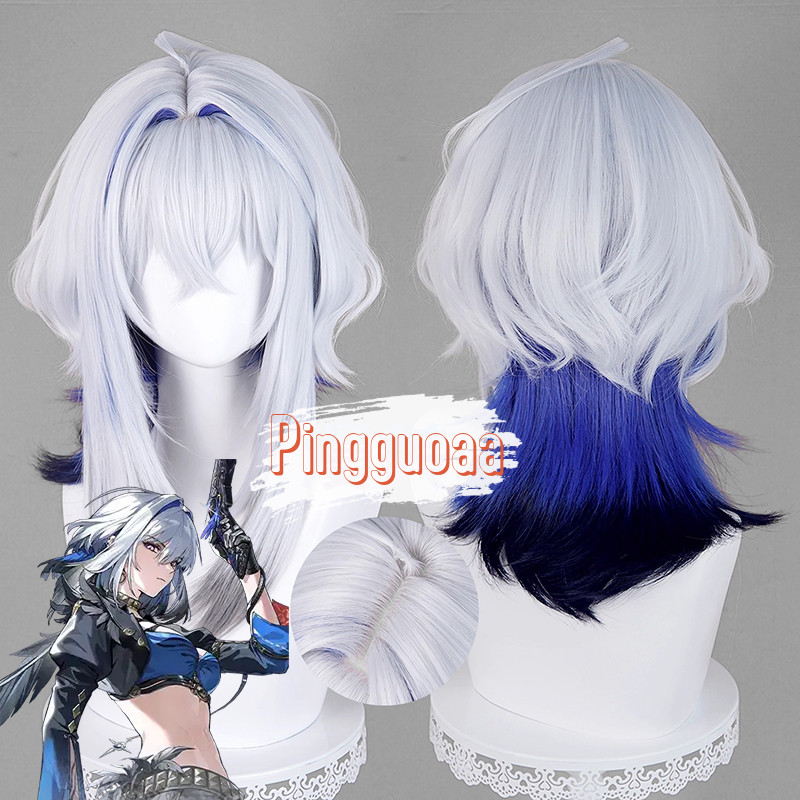 【Manmei】Wuthering Waves Galbrena Cosplay Wig 48cm Long Heat-Resistant Synthetic Hair