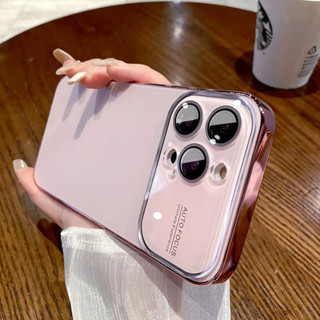  Mới AG Slim Matte Case cho iPhone 17Pro Max Bling Mạ Ốp Lưng Kính Bảo Vệ Camera Cho iPhone 12 13 14 Pro Max Trường Hợp 