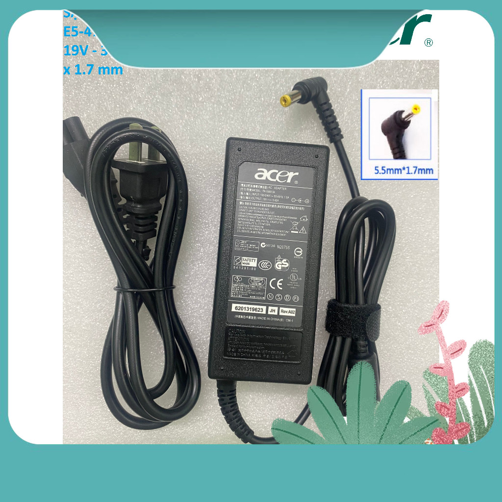 ⚡️[Sạc zin new 100%] SẠC  ACER ASPIRE E5-475 E5-475G E5-511 E5-511G E5-511P 19V - 3.42A - 65W Chân v