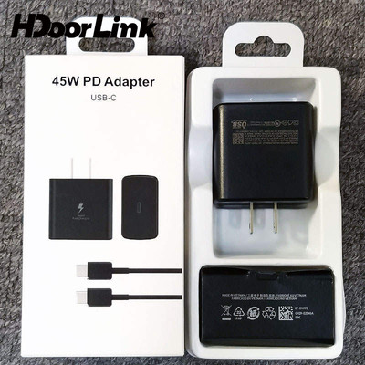 Bộ sạc siêu nhanh HdoorLink PD45W Bộ chuyển đổi loại C cho cáp sạc siêu nhanh Samsung Galaxy S23 S22 S24