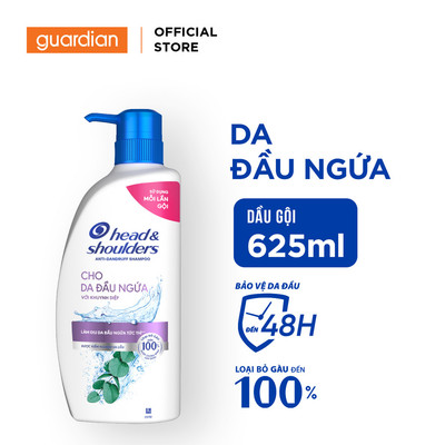 Dầu Gội Làm Sạch Gàu Cho Da Đầu Ngứa Head & Shoulders Anti-Dandruff Itchy Scalp Care 625ml