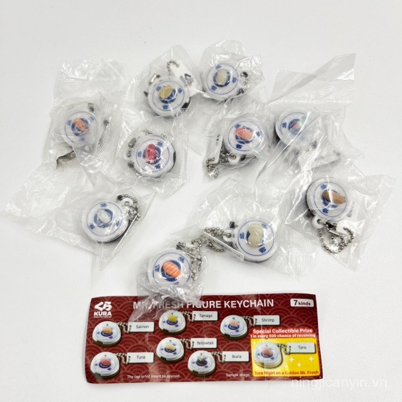 Hàng Chính Hãng Số Lượng Lớn KURA Viên Đồ Chơi Phiên Bản Q Mô Hình Sushi Cá Ngừ Thu Nhỏ Cá Hồi Băng 