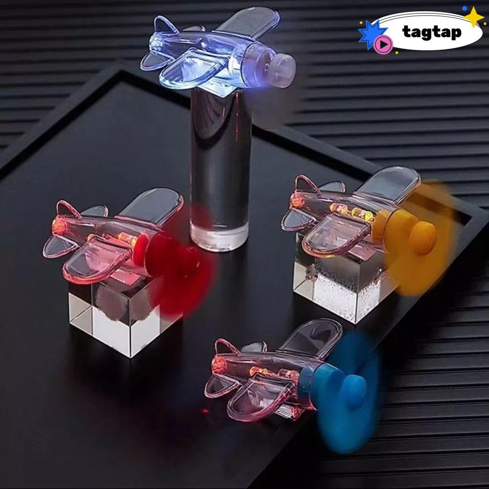 INNEW Đèn LED Máy Bay, Đỏ Xanh Vàng Trong Suốt Đèn LED Máy Bay Phát Điện Gió, Máy Bay Nhựa Trang Trí