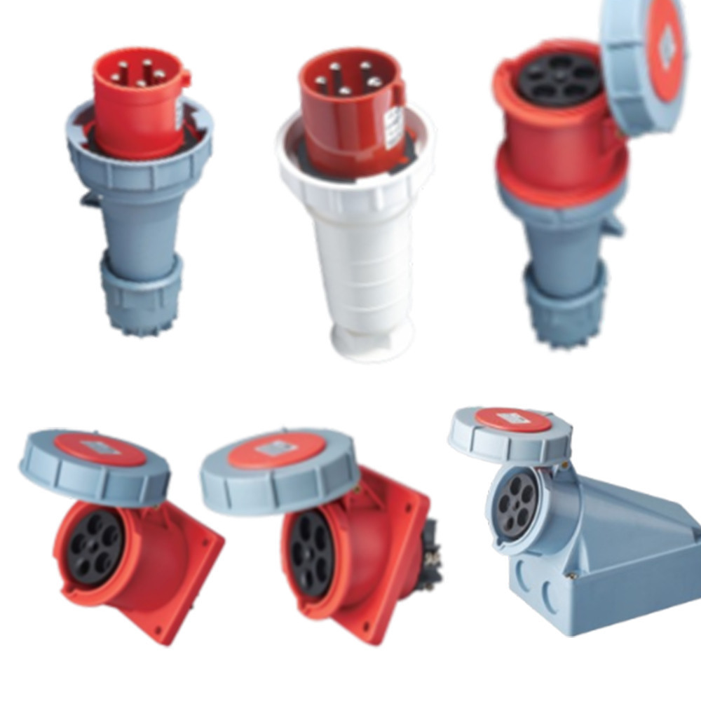 (Chính Hãng MPE) Phích Cắm Và Ổ Cắm Công Nghiệp 1P 3P -5 Chấu 63A 125A 3P+N+E IP67 Tiêu Chuẩn Chấu Â