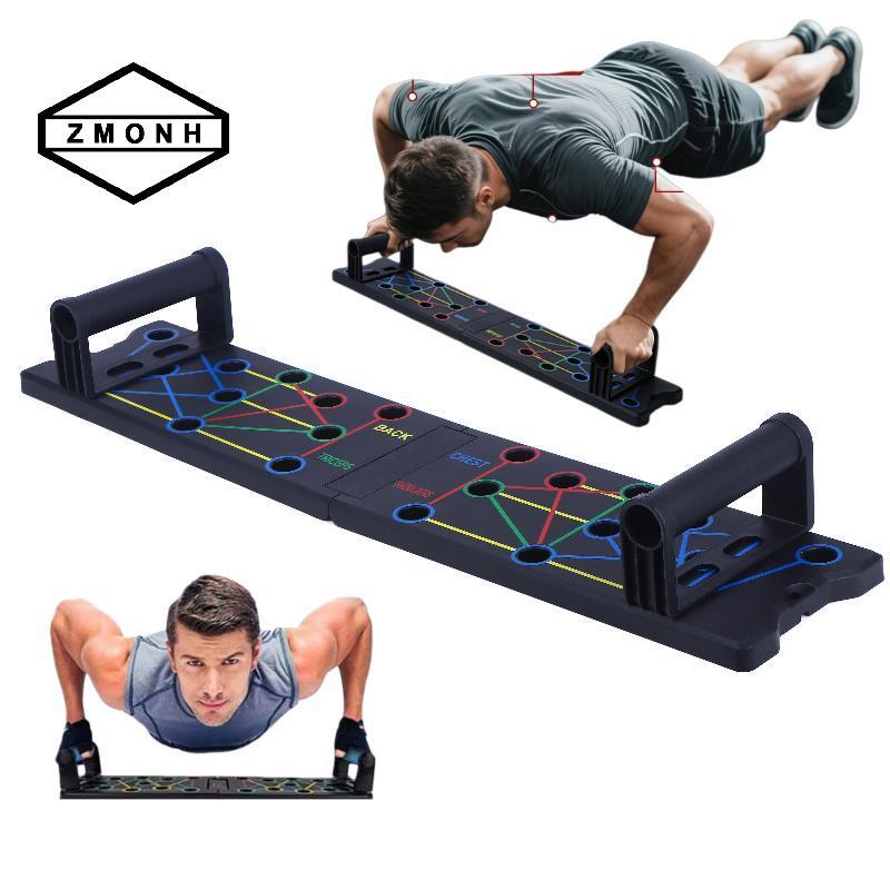 ZMONH 1 Bộ Đa Năng Thiên Push Up Board Thể Dục Cơ Bắp Tập Gym Tại Nhà Push Up 24 Lỗ Push Up Stand * 
