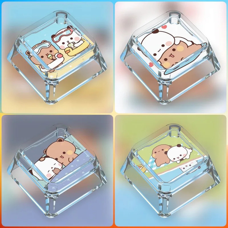 86-Key BubuDudu Theme Keycap Bộ Keycap Cảm xúc vui nhộn dễ thương Thích hợp cho 61 / 64 / 68 / 84 / 
