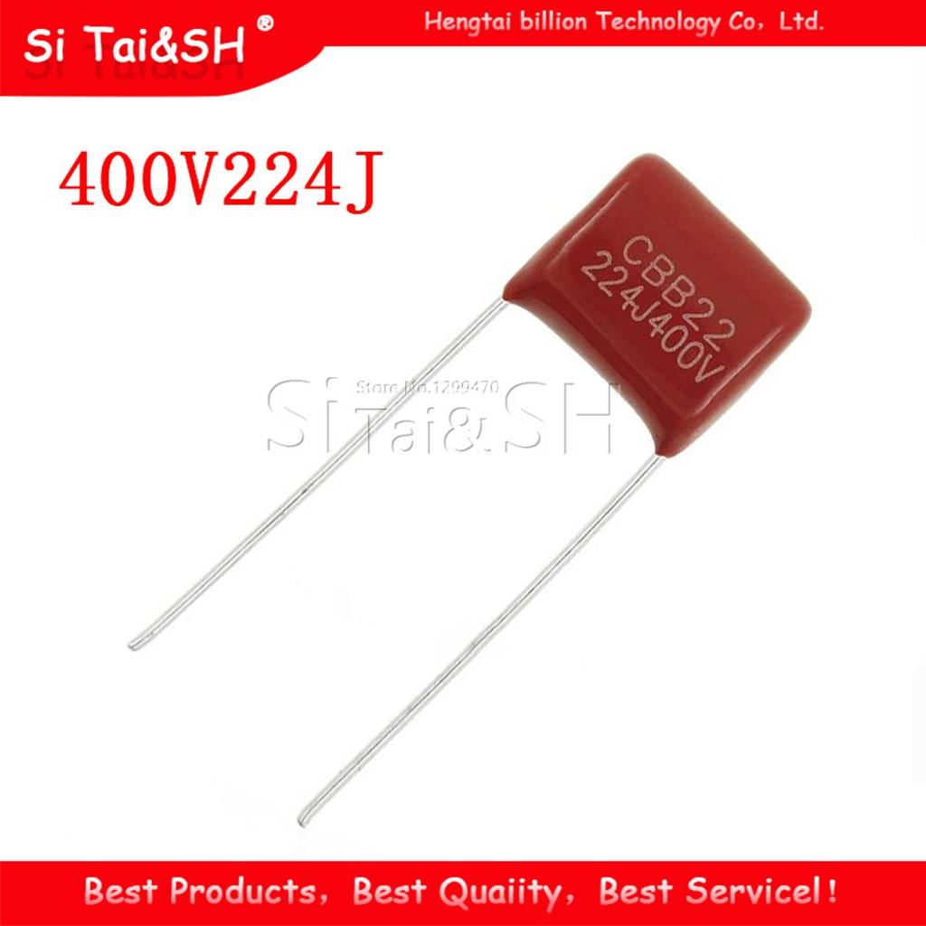 20 CÁI 400V224J 400V 0.22UF 220NF 400V 224J 224 CBB P10 Tụ điện phim Polypropylen
