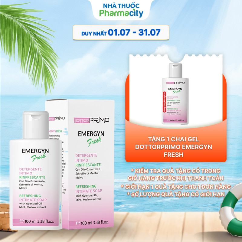 Dung dịch vệ sinh phụ nữ hàng ngày DottorPrimo Emergyn Fresh (100ml)
