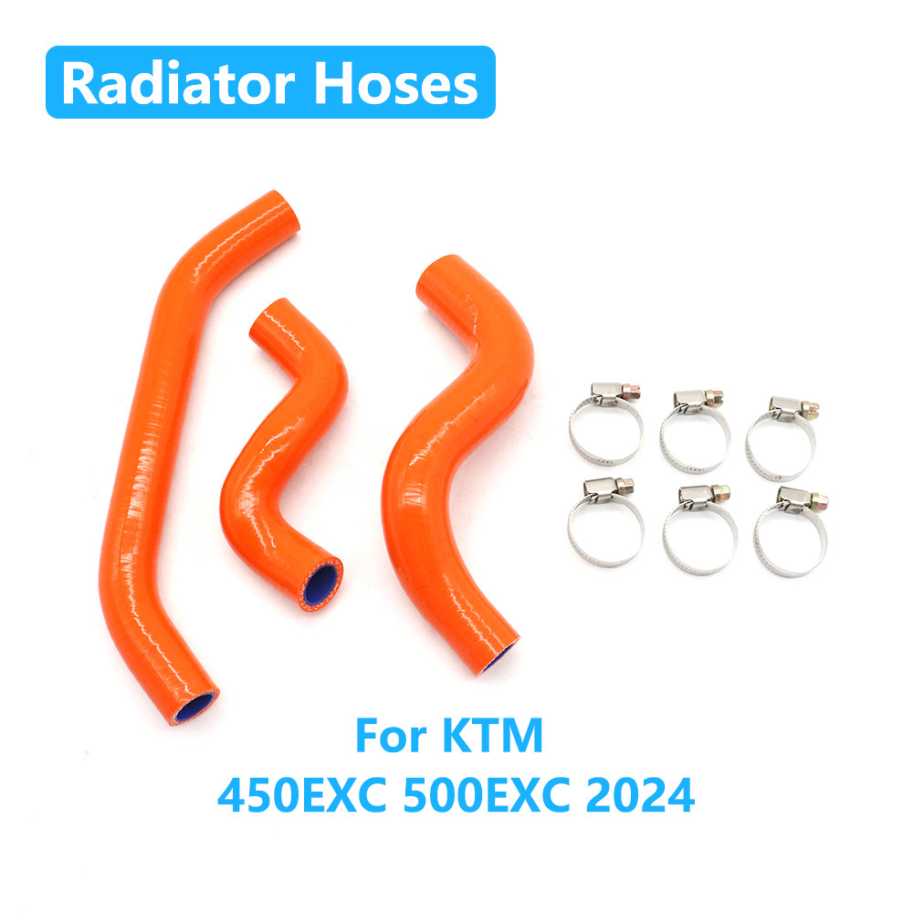 Ống Tản Nhiệt Nước Làm Mát Ống Silicon Bộ Ống Kẹp Cho KTM 450EXC 500EXC 450 EXC 500 EXC 500 EXC 2024
