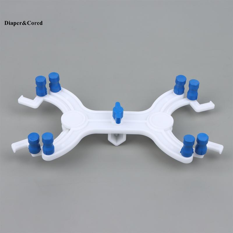 Kẹp giữ buret phòng thí nghiệm DIAPER&CORED, hai đầu, lò xo, bọc silicone chống xước, dùng cho ống b
