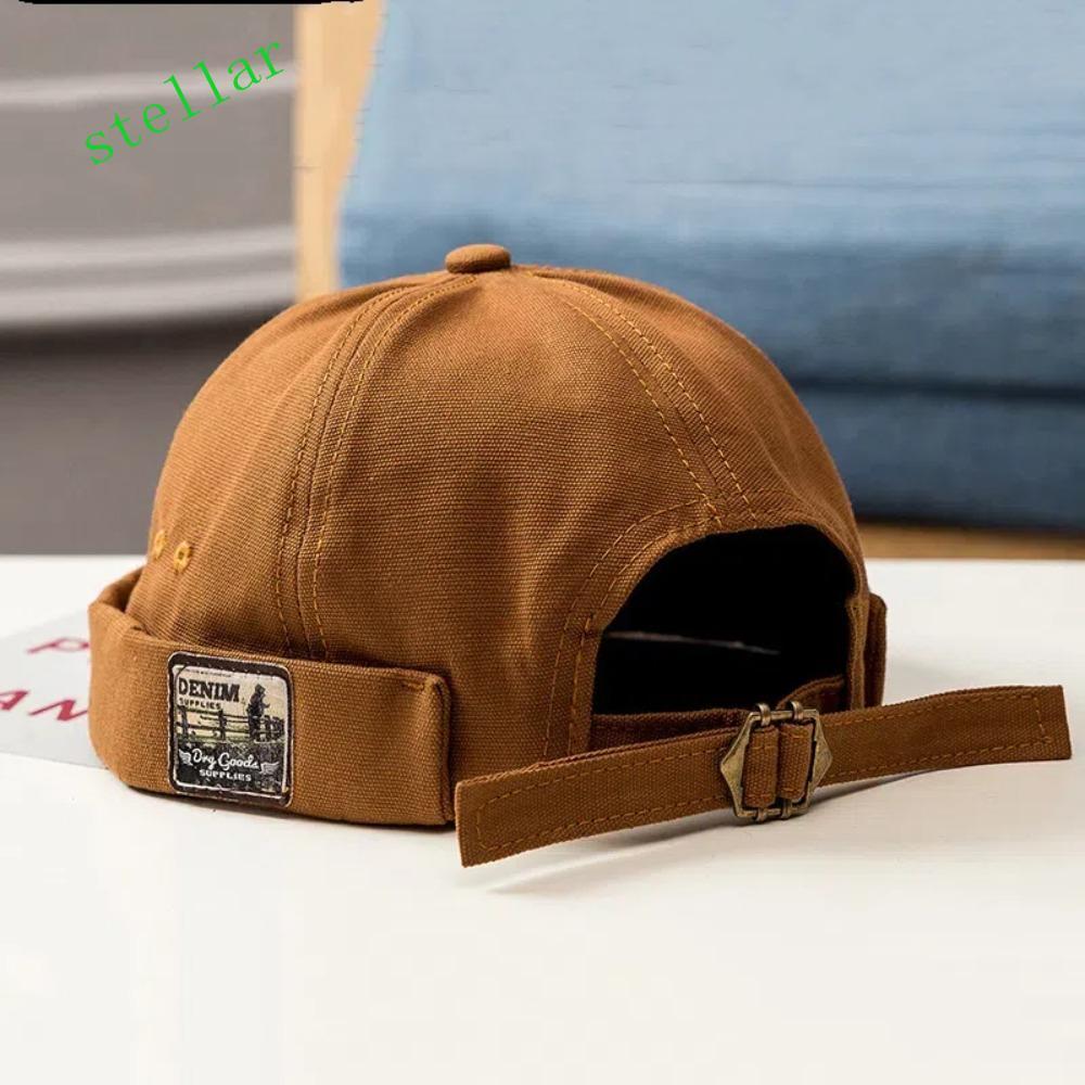 STELLARTECH Nam Nữ Skullcap, Mũ Không Vành Cotton Unisex, Retro Docker Cap Màu Gorras Dưa Docker Cap