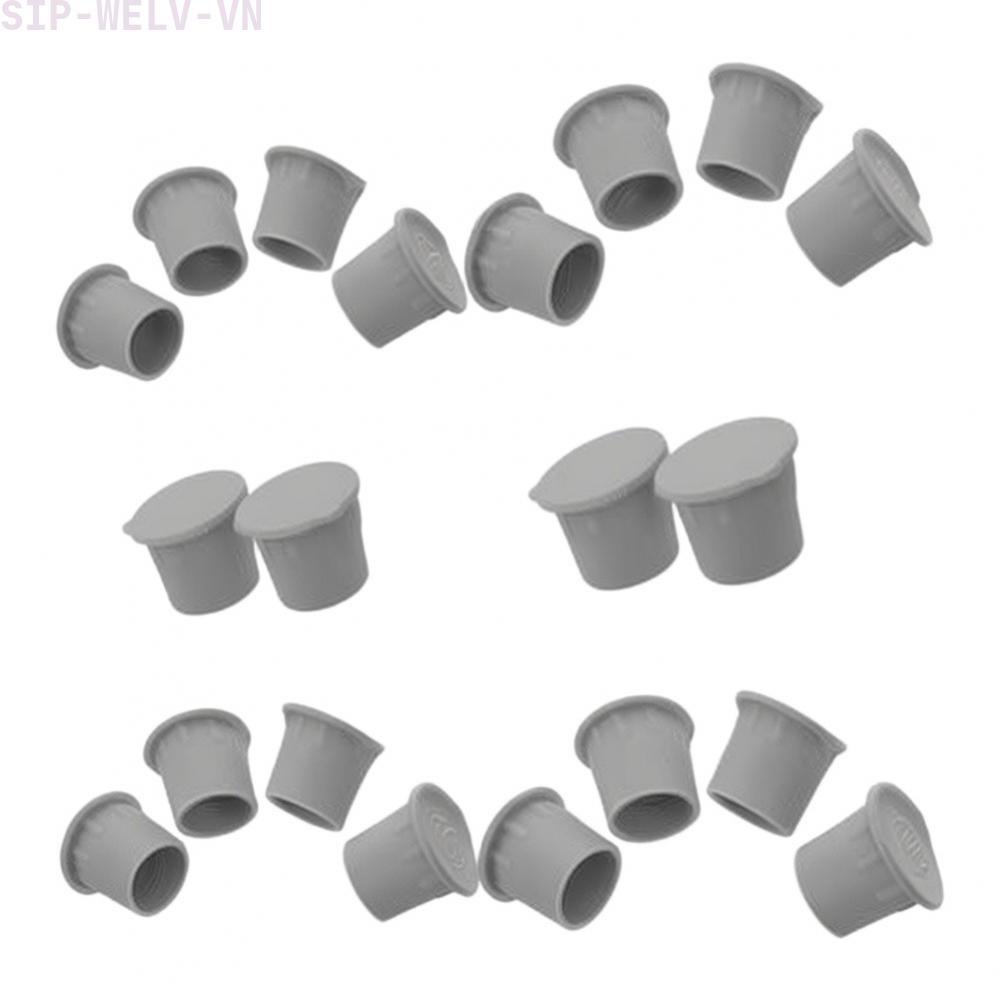 {WELV}Pool Fence Hole Cap Set 20pcs 1 inch Silicone Weatherproof for Deck Post Sleeves