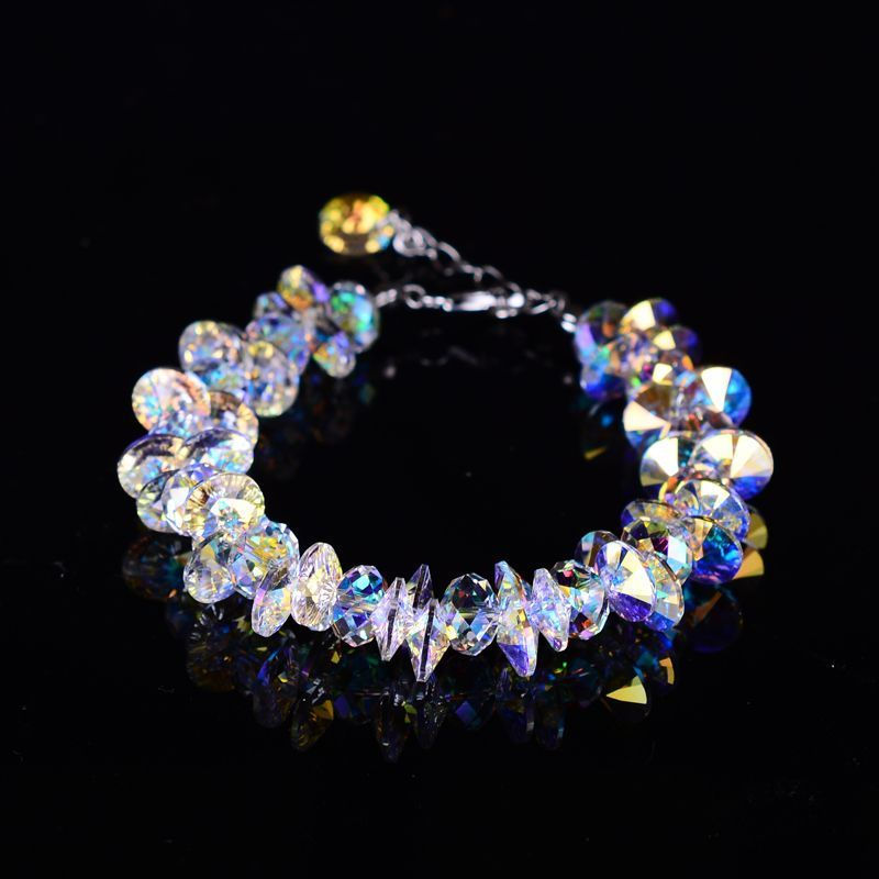Handmade Austrian Red Bracelet for Women Gift tq The crystal is made from the birth year crystal pp 