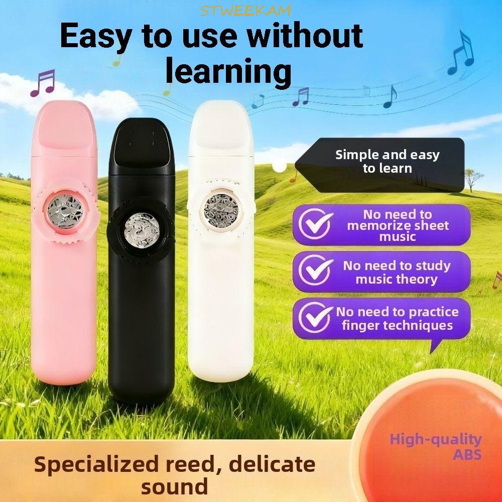 Nhạc cụ STWEEKAM Kazoo, Nhạc cụ gió cầm tay sáng tạo, Harmonica miệng chuyên nghiệp Dễ học Nhạc cụ K