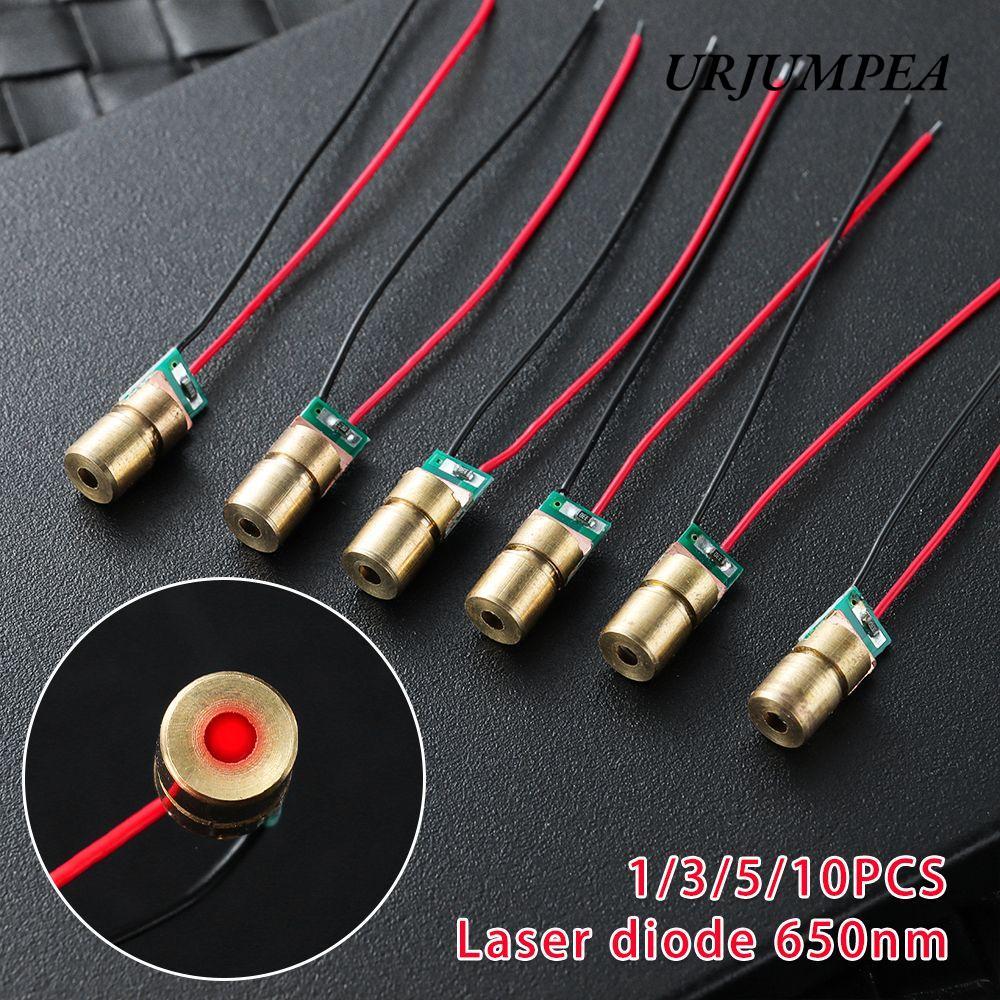 URJUMPEA 1 / 3 / 5 / 10pc Điốt Laser Bán chạy Mô-đun Diode Chấm Đỏ 5 triệu watt