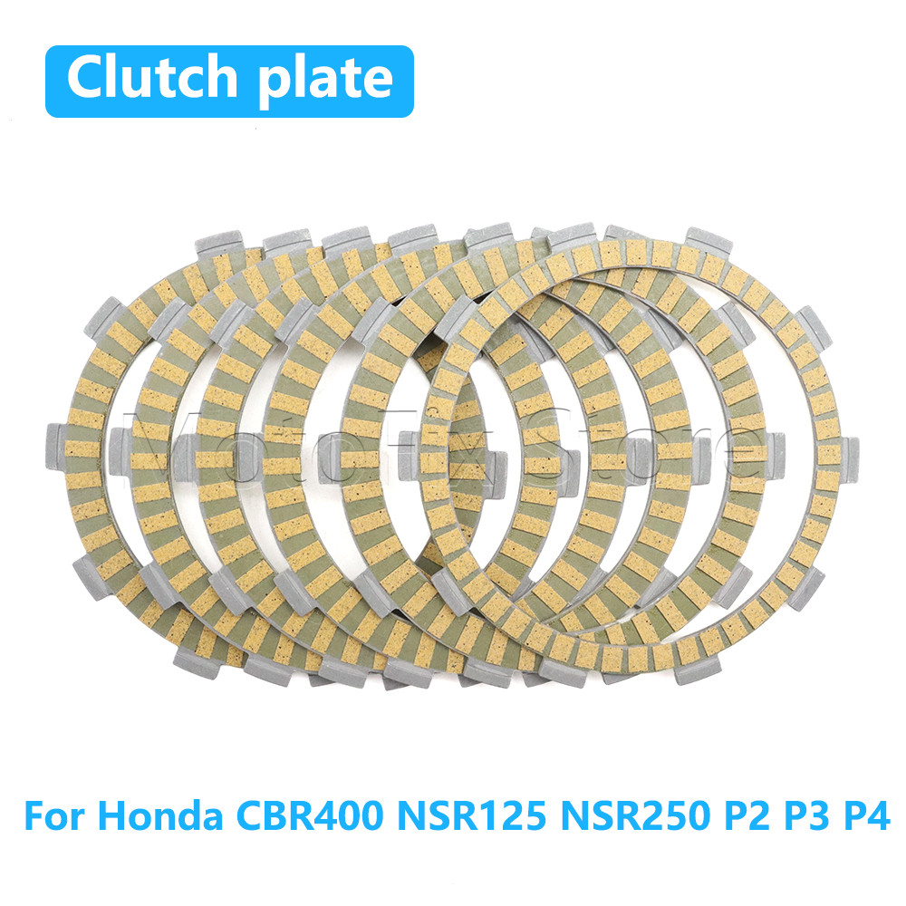 Xe Máy Ly Hợp Ma Sát Đĩa Bộ Phụ Kiện Dành Cho Xe Honda CBR400 NSR125 NSR250 P2 P3 P4 CBR 400 NSR 125