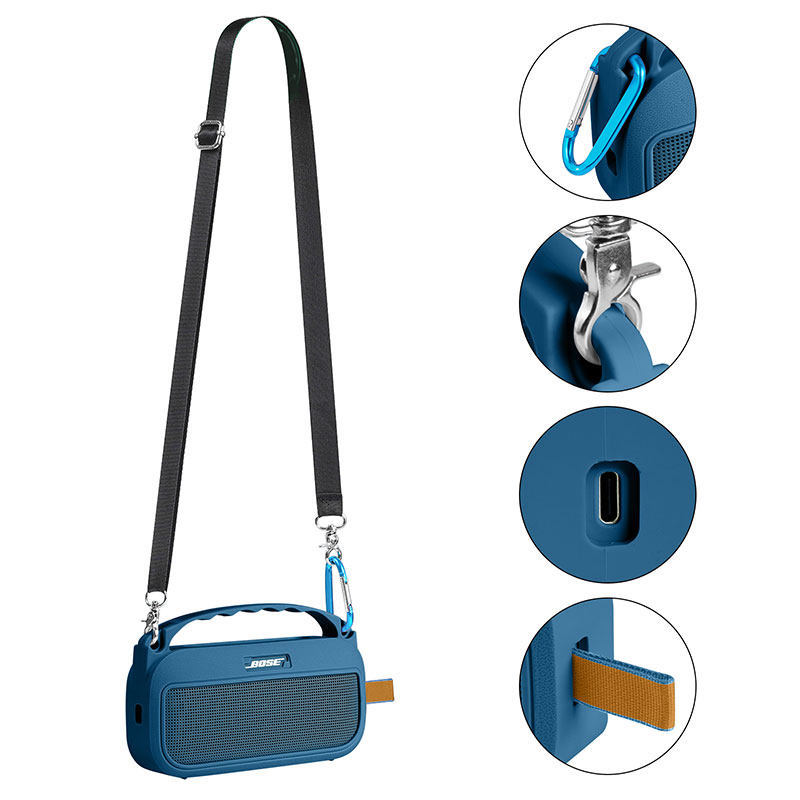 Thích hợp cho vỏ bảo vệ silicon âm thanh Bose SoundLink Flex (thế hệ thứ 2) có dây đeo vai