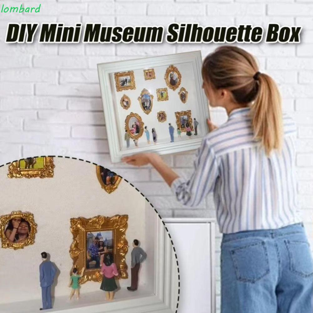 LOMBARD Shadow Box Frame Kit, Khung Hình Tượng DIY Mini Museum Box, 8 Khung Ảnh Mini Handmade Craft 