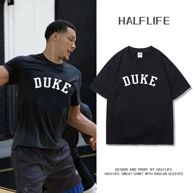 NCAA Duke University Lưới Áo thun thể thao khô nhanh Huấn luyện thể dục Chạy bộ ngắn tay Top 6708