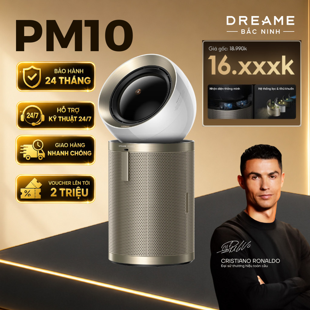 Dreame PM10/ PM20/ PM NEO | Máy Lọc Không Khí Thông Minh | Lọc 4 Lớp | Giá tốt