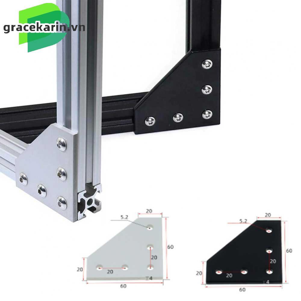 [GRCEKRIN-VN]Precision made Joint Plate for 2020 Aluminum Profile Joint Plate 5Hole 90 Degree