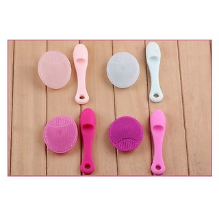 Cọ Rửa Mặt Silicon 2 Món