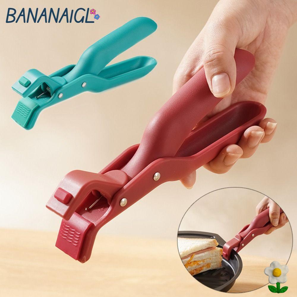 BANANA1GL Kẹp Chống Bỏng, Bát Ăn Kẹp Bát Bếp Kẹp, Kẹp Nồi Silicon Chống Trơn Trượt Bền Đẹp