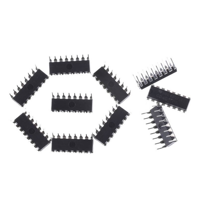 {Sakurasayin} 10 CÁI CD4017BE 4017 CD4017 IC chia bộ đếm thập kỷ mới