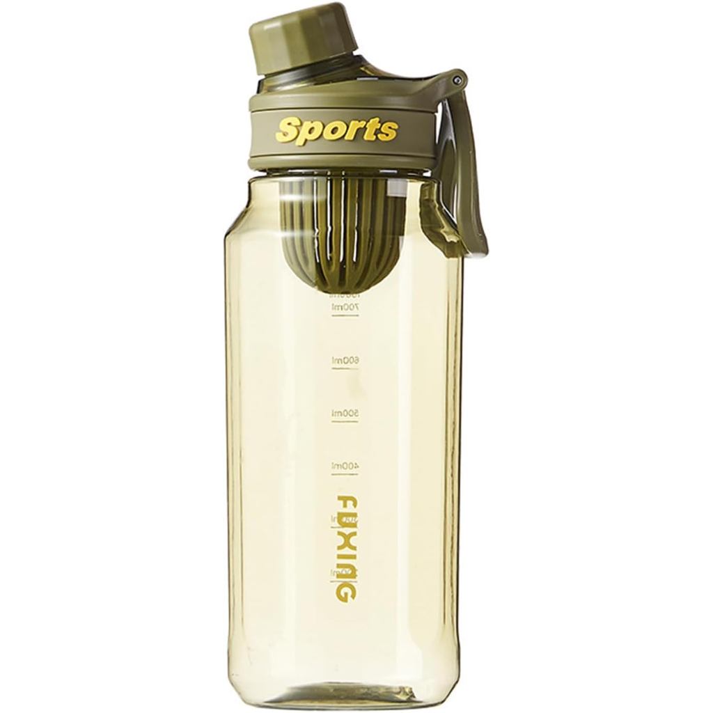 YiZYiF Water Bottle Clear Water Bottle 32oz Plastic with Spout Lid and Carry Handle Leakproof bottle