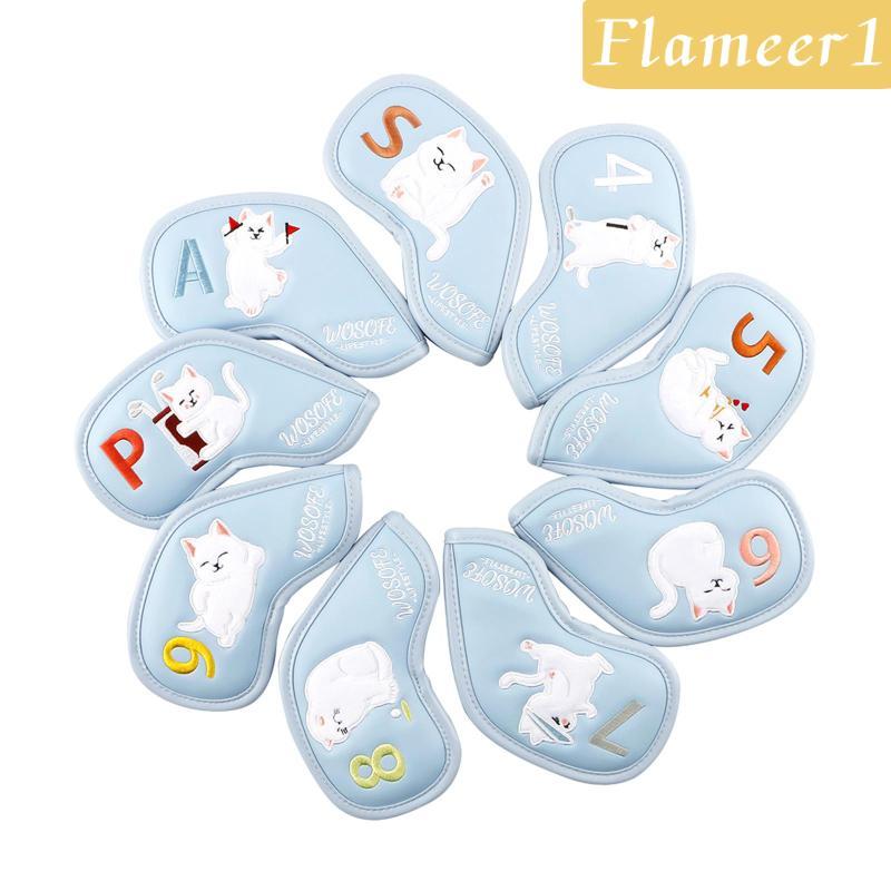 9 Chiếc Golf Club Headcovers Golf Iron Covers Set Bảo Vệ Thời Trang