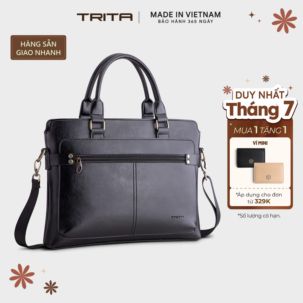 Cặp công sở Trita (Thời trang nam đa năng - Cặp da TCA12) Bagsmart