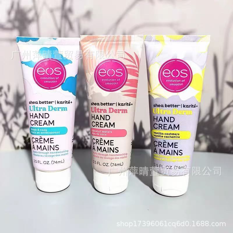 Hàng sẵn có Vận chuyển nhanh eos eos Hand Cream Shea Butter Dưỡng ẩm Dưỡng ẩm Làm dịu khô Ấm 74ml265