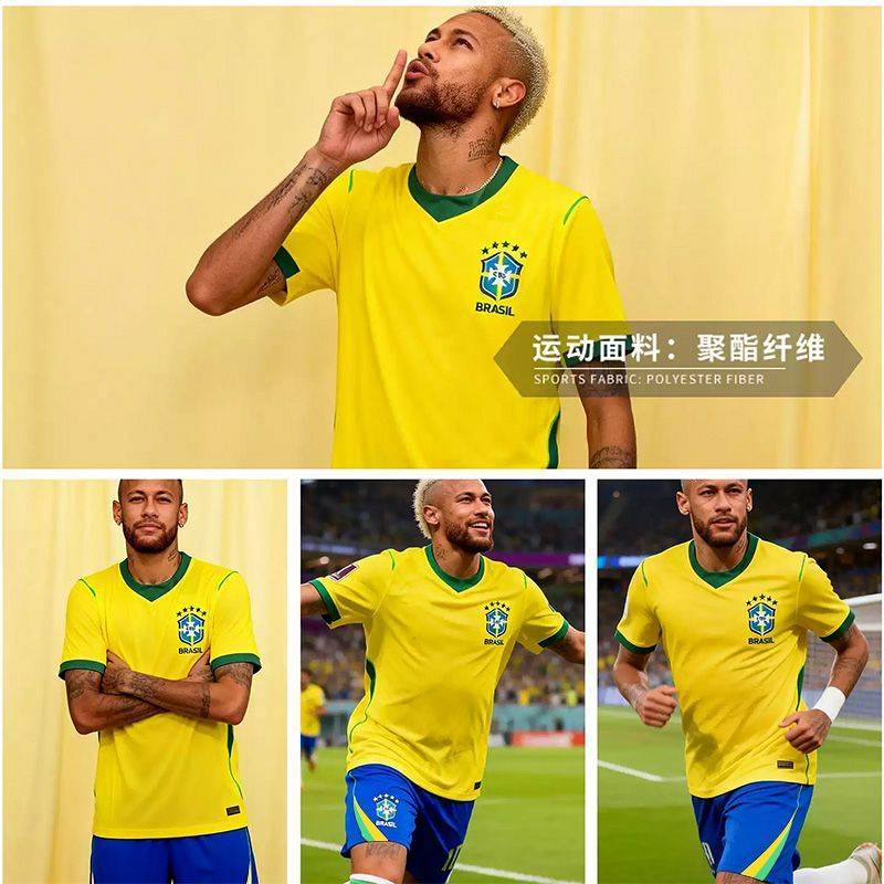 2026 National Team Jersey Neymar Soccer Suit Set Children Training Wear BRbu