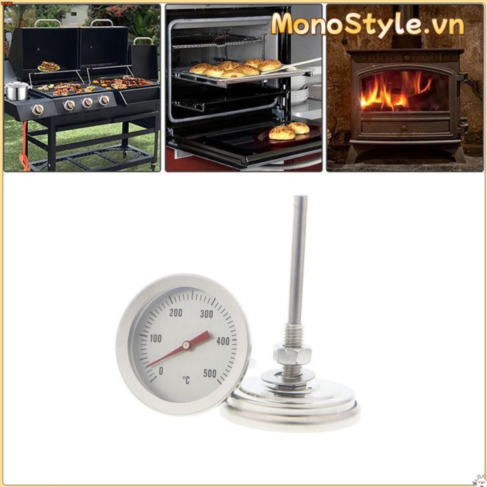 Nhiệt kế BBQ MONOSTYLE Grill 0-500°C Đồng hồ đo nhiệt độ
