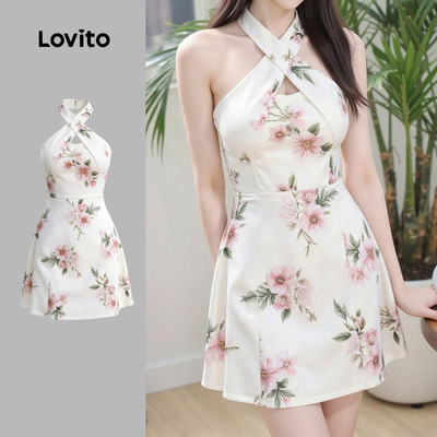 Đầm nữ Lovito xuân hè dây kéo Boho LK4LD1985