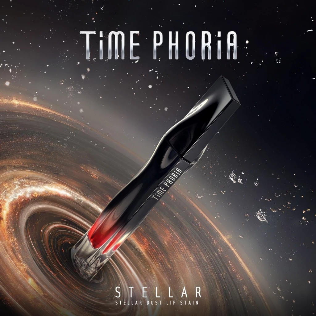 Son bóng dưỡng ẩm - Son môi lấp lánh tự nhiên, trong suốt, mờ - Time Phoria Stellar Dust Lip Stain, 