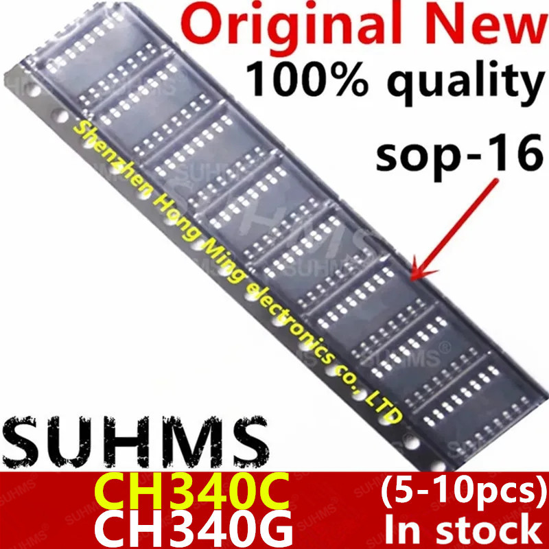 (5-10 chiếc) 100% mới CH340C CH340G sop-16 Hàng mới còn hàng