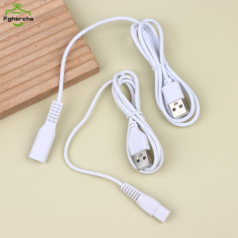 0.8 / 1M Cáp USB Dây Sạc Lỗ Đồng Phù Hợp Với 5V Đèn Pin Máy Cạo Râu Tóc Dây Đơn Lỗ 1.5 1.8 2.3