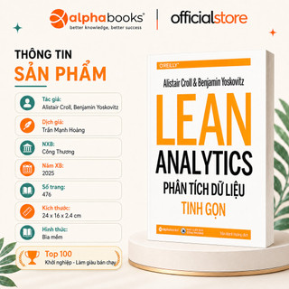 Sách: Lean Analytics - Phân Tích Dữ Liệu Tinh Gọn (Alpha Books)