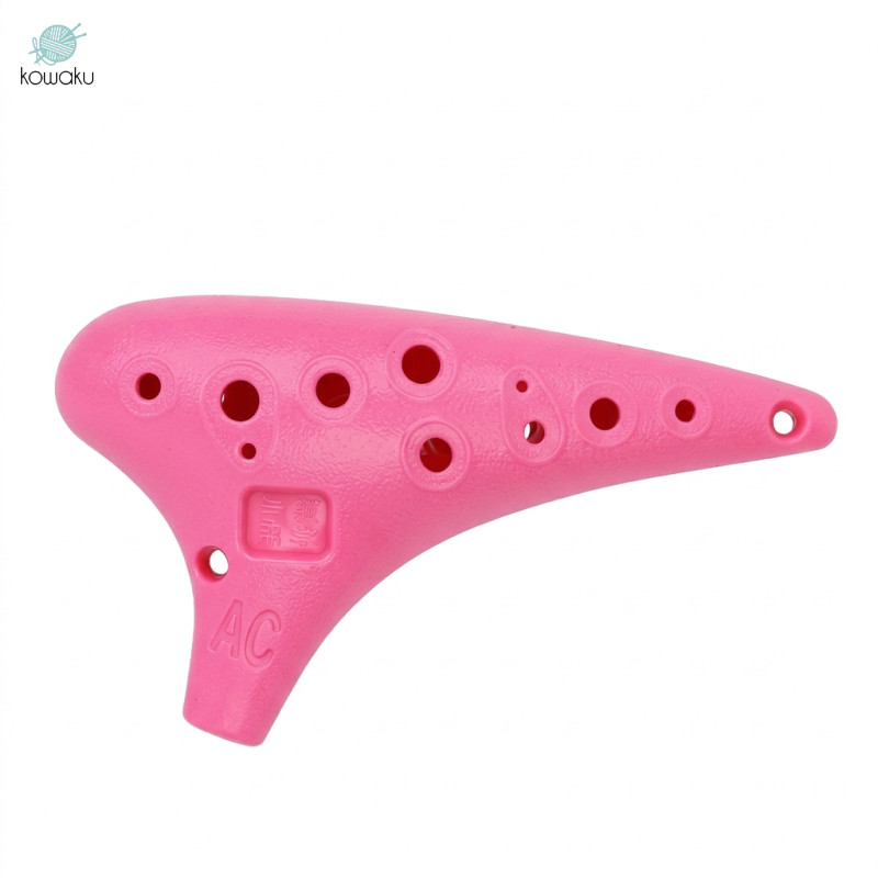 Nhựa bền Ocarina 12 lỗ Alto C Ocarina Sáo Ocarina Nhạc cụ chuyên nghiệp dành cho người mới bắt đầu v