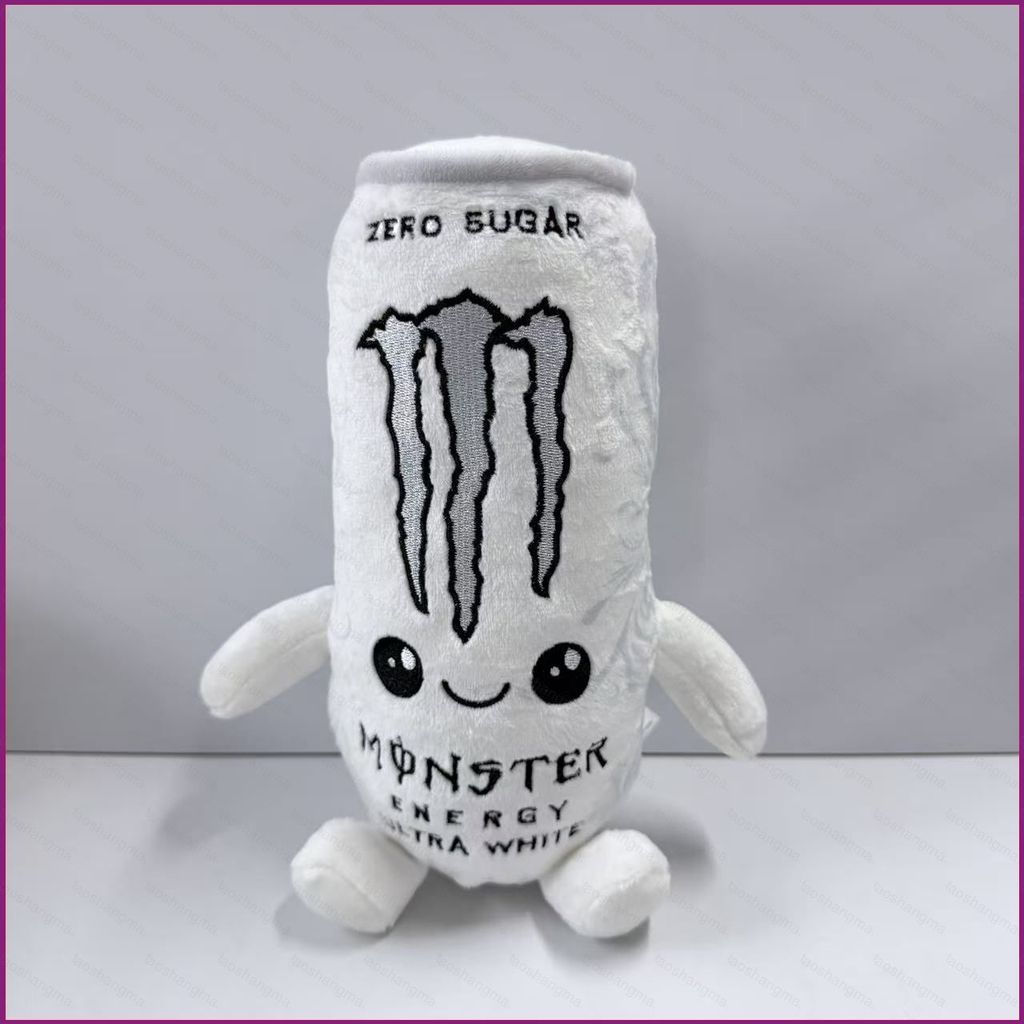 YT4 Monster Energy Ultra White Zero Sugar Drink Can Plushie Hoạt Hình Đồ Uống Nhồi Bông Đồ Chơi Gối 