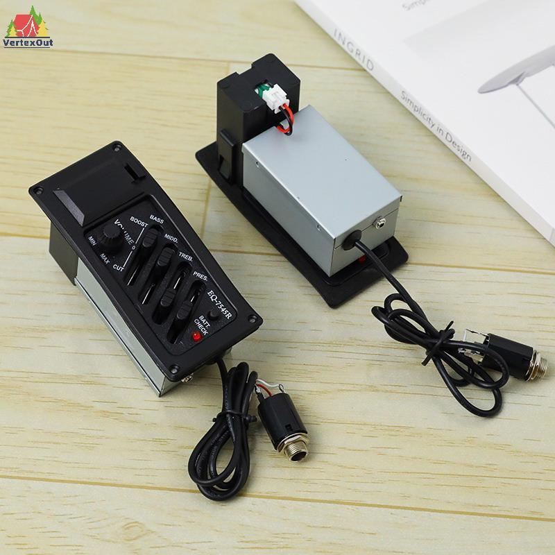 < Vertex > Guitar Piup Acoustic Guitar EQ Piezo Piup Acoustic Piup Preamp Amplifier Bộ chỉnh âm cho 