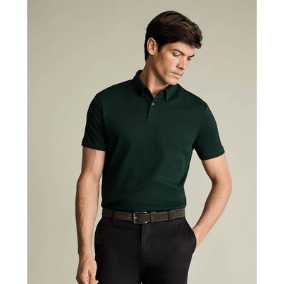 CHARLES TYRWHITT - Áo polo nam cổ bẻ tay ngắn thanh lịch_JEP0456-FRG