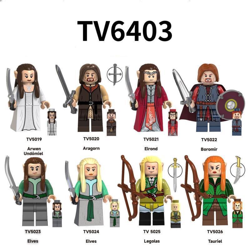 Bên Thứ Ba Minifigure TV6403 Nhẫn Vua Series Elf King Arwin Aragon Elle Ancient Minifigure Toy bd 26