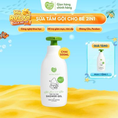 Sữa Tắm Gội Toàn Thân Cho Bé sơ sinh Mămmy kết hợp 2 trong 1 dành riêng cho tóc, cơ thể mỏng manh bé