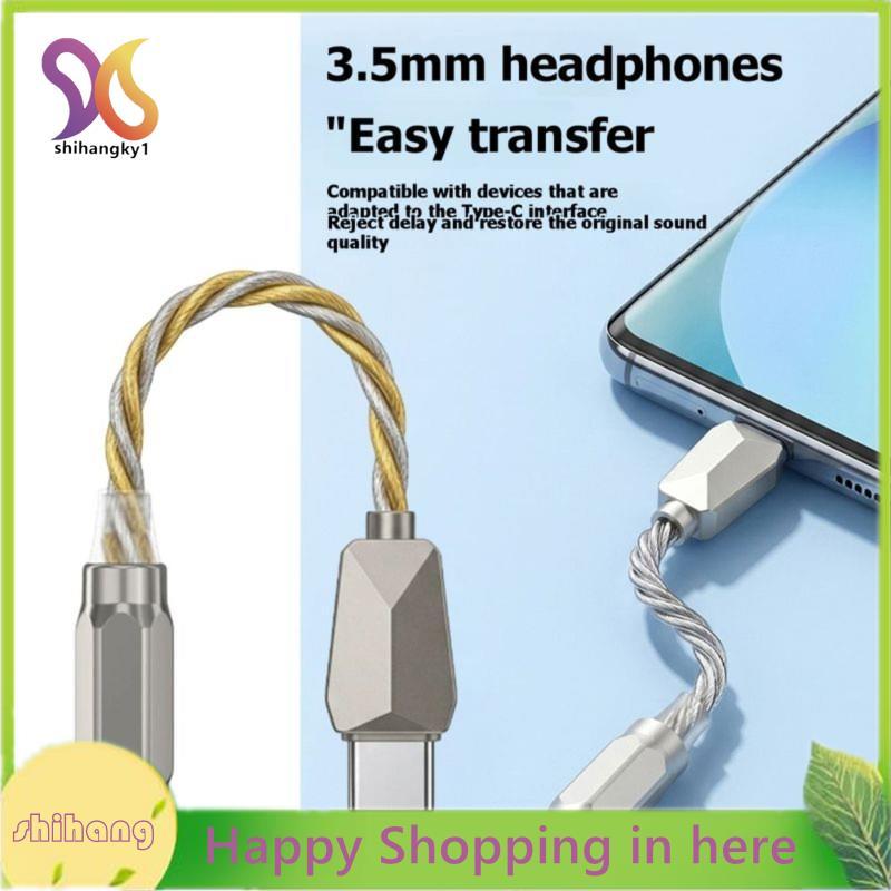 Cáp chuyển đổi tai nghe nữ Type-C sang 3,5 mm với bộ giải mã âm thanh 32 Bit / 384kHz có Chip KT02H2