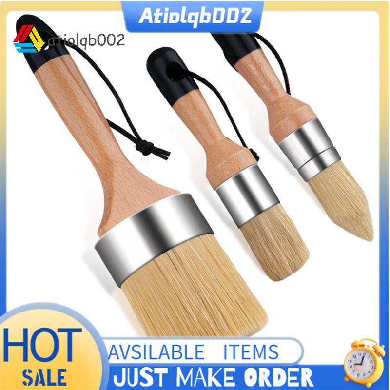 3 Gói Cọ Sơn Phấn, Cọ Sơn Sáp, Cọ Sơn Phấn Cho Gỗ, Cọ Sơn Tròn Để Tranh Trang Trí Nhà Dễ Dàng Lắp Đặ